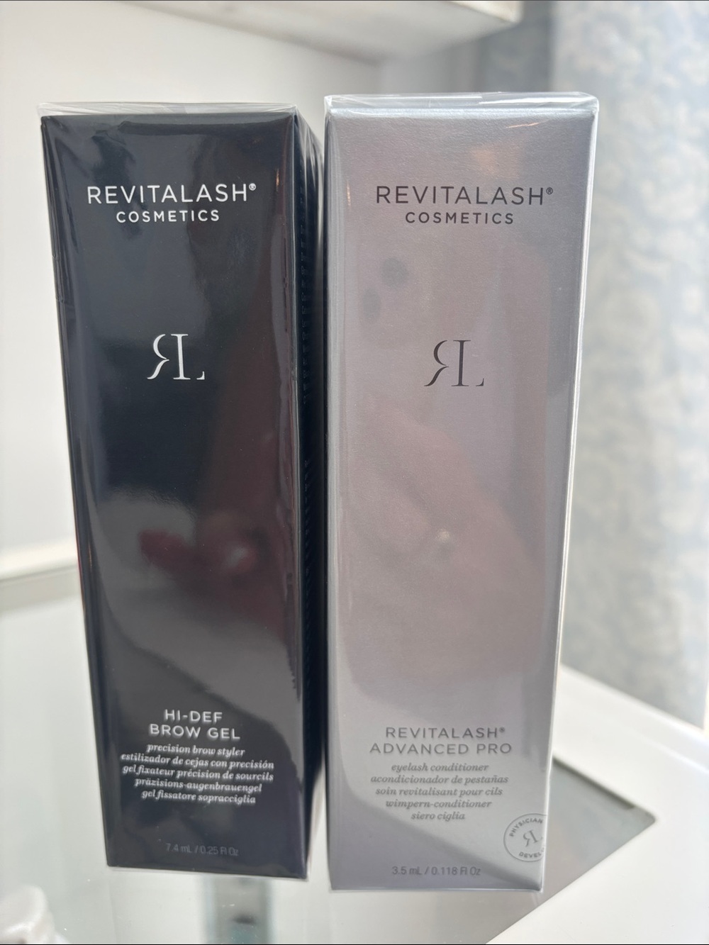 RevitaLash Advanced Pro Eyelash Conditioner - Silver & Hi-Def Brow Gel - dark br
